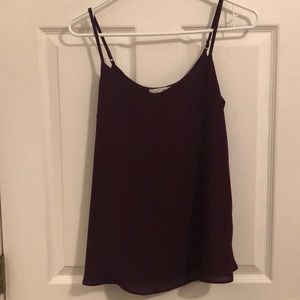 Dressy purple tank top